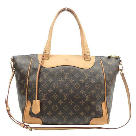 LOUIS VUITTON Estrela MM Monogram Canvas Shoulder Bag Brown