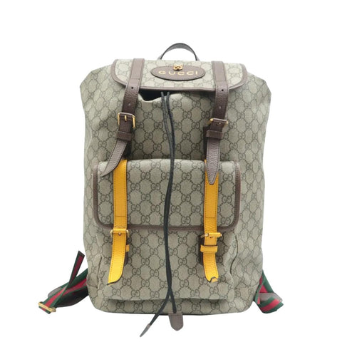 GUCCI Neo Vintage GG Supreme Canvas Backpack Beige 473869