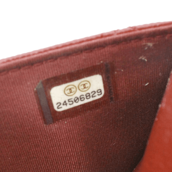 CHANEL Golden Class Quilted Caviar Leather Wallet on Chain Bag Maroon