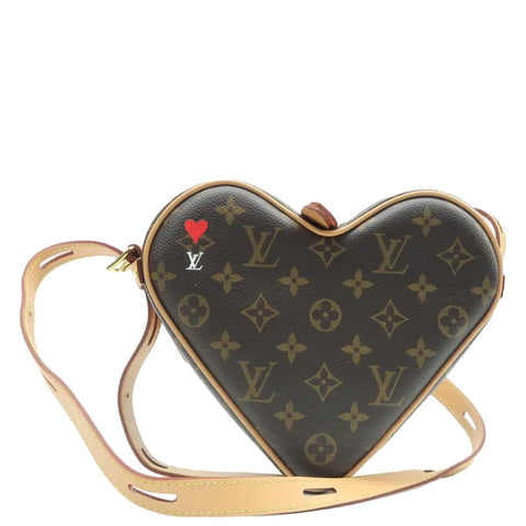 LOUIS VUITTON Game On Coeur Monogram Canvas Crossbody Bag Brown