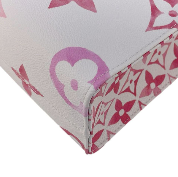 LOUIS VUITTON Onthego PM By The Pool Giant Monogram Canvas Tote Bag Pink