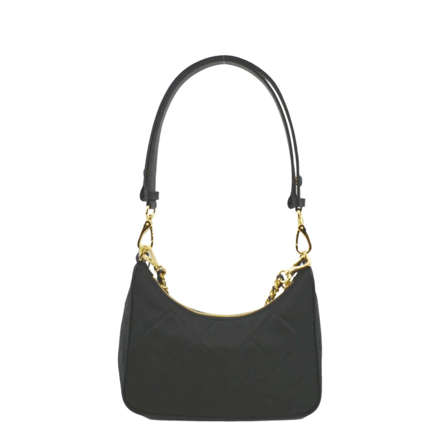 PRADA Re-Edition 1995 Re-Nylon Chain Shoulder Bag Black PRADA Re-Edition 1995 Re-Nylon Chain Shoulder Bag Black