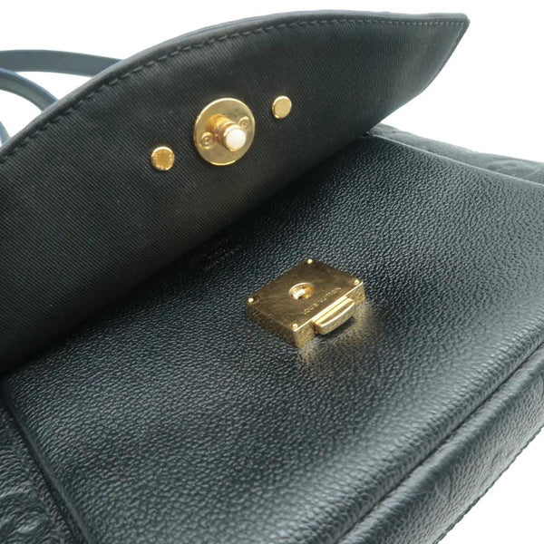 LOUIS VUITTON Blanche BB Monogram Empreinte Leather Bag with lock