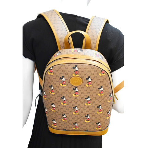 GUCCI Disney x Supreme Backpack Bag Beige 552884