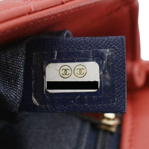 CHANEL Resin Chain Flap Lambskin Quilted Leather Shoulder Bag Red