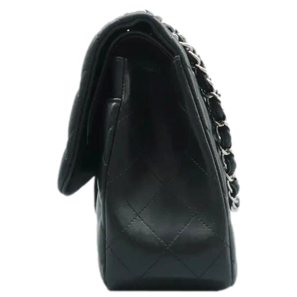 CHANEL Jumbo Classic Double Flap Shoulder Bag Black left side look