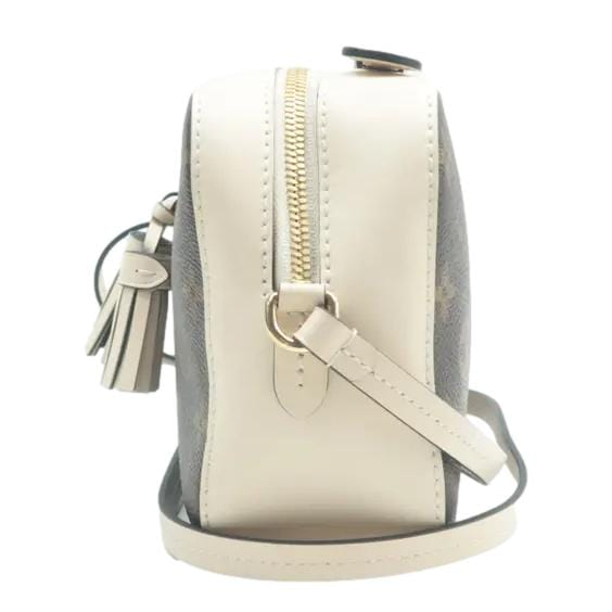 LOUIS VUITTON Saintonge Monogram Canvas Shoulder Bag Cream