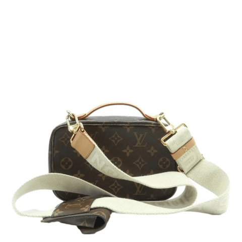LOUIS VUITTON Utility Monogram Canvas Crossbody Bag Brown
