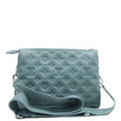 LOUIS VUITTON Coussin BB Monogram Embossed Leather Shoulder Bag Blue