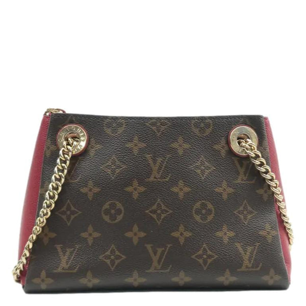 LOUIS VUITTON Surene BB Monogram Canvas Shoulder Bag Red