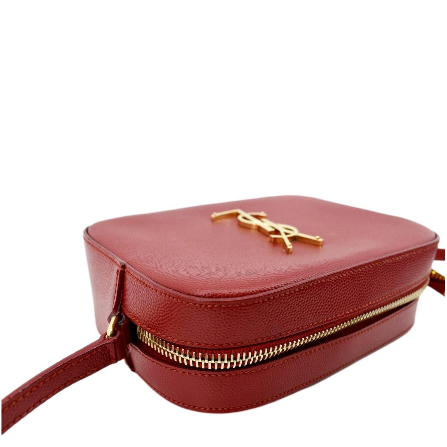 Vintage Yves Saint Laurent Red Leather Crossbody Bag | eBay