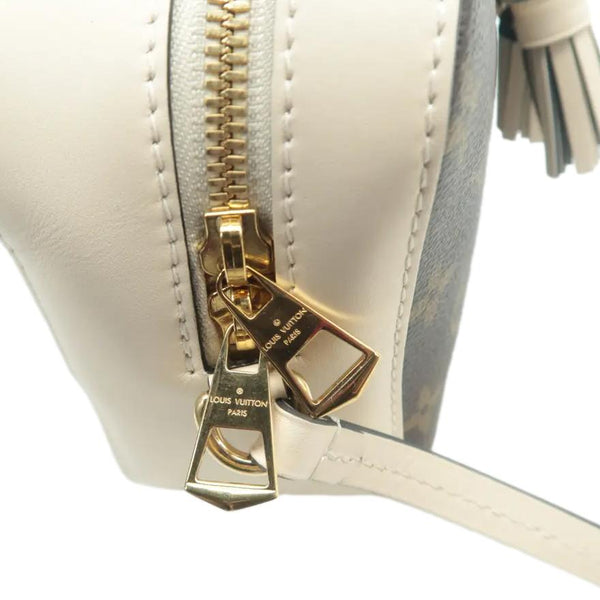 LOUIS VUITTON Saintonge Monogram Canvas Shoulder Bag Cream