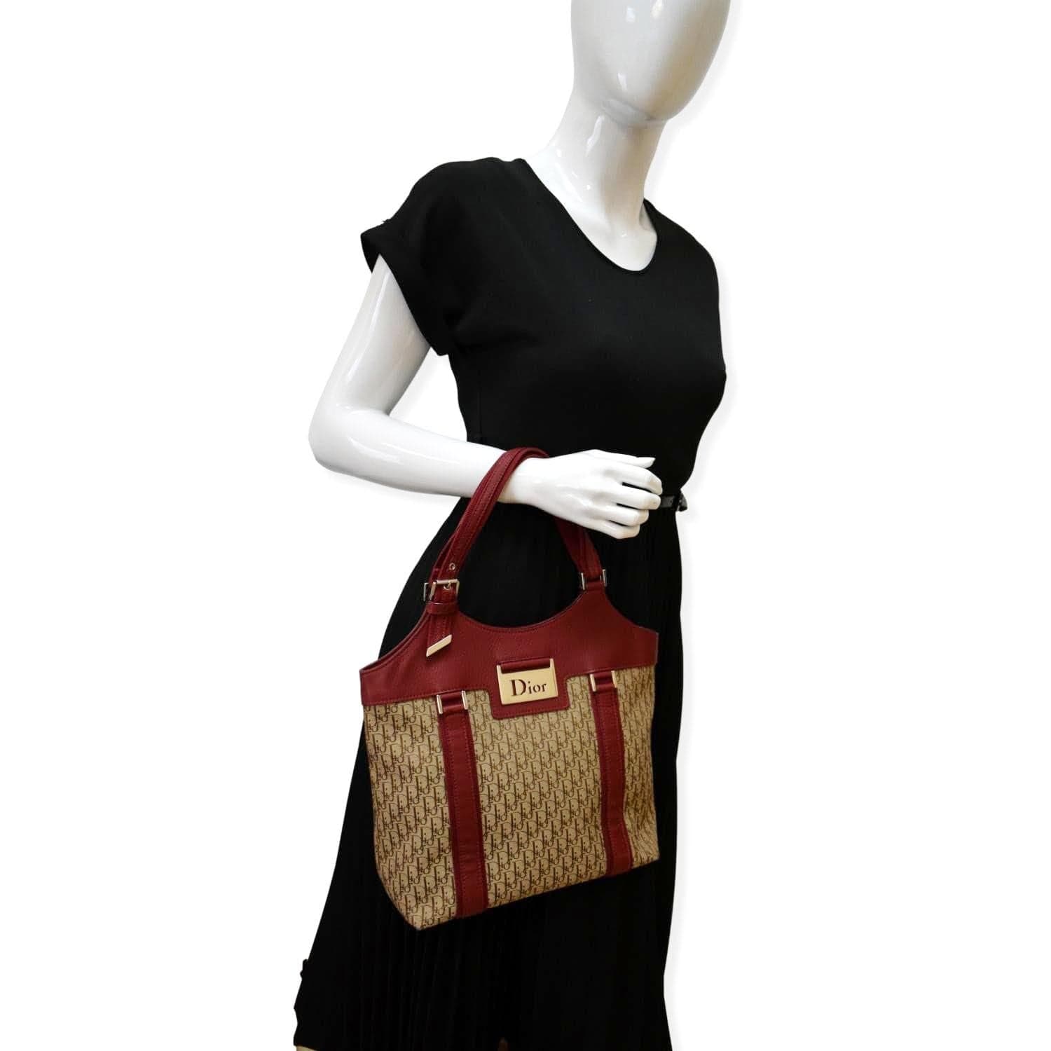 Christian Dior Trotter Shoulder Bag Canvas Women's CHRISTIAN DIOR