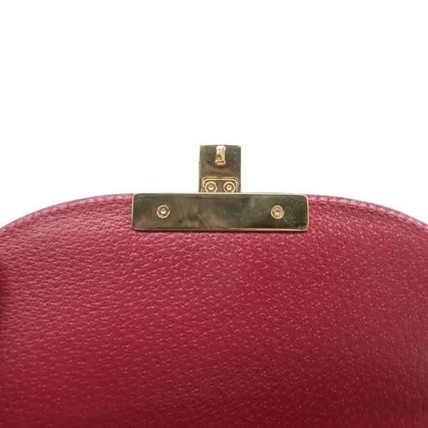 GUCCI Padlock Tian Print GG Supreme Canvas Shoulder Bag Navy Blue 453189