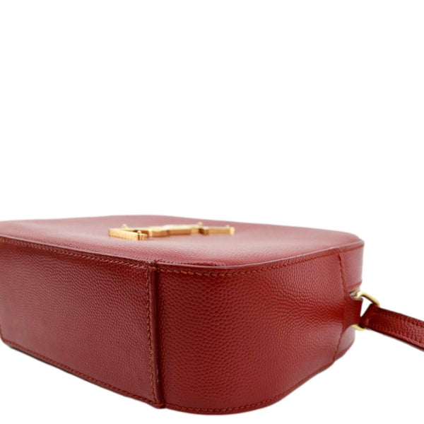 YVES SAINT LAURENT Leather Crossbody Camera Bag Red