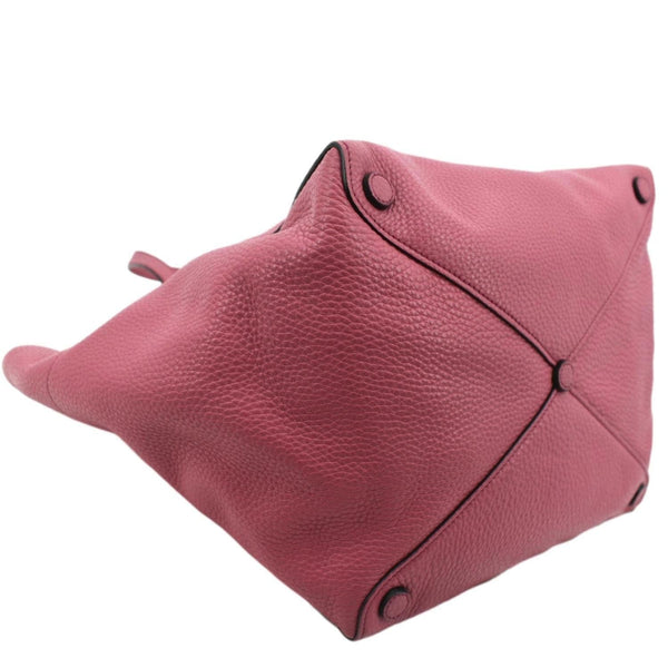 PRADA Vitello Daino Leather Shopper Tote Bag Pink