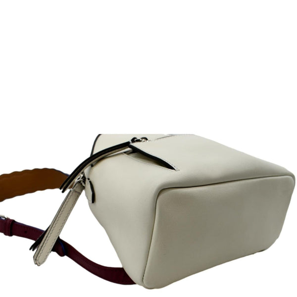 FENDI Leather Backpack Bag White