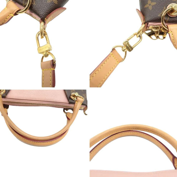 LOUIS VUITTON V BB Monogram Canvas Shoulder Bag Rose Poudre