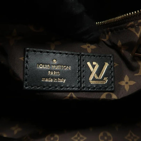 LOUIS VUITTON Speedy 25 Bandouliere Monogram Nylon Shoulder Bag Black