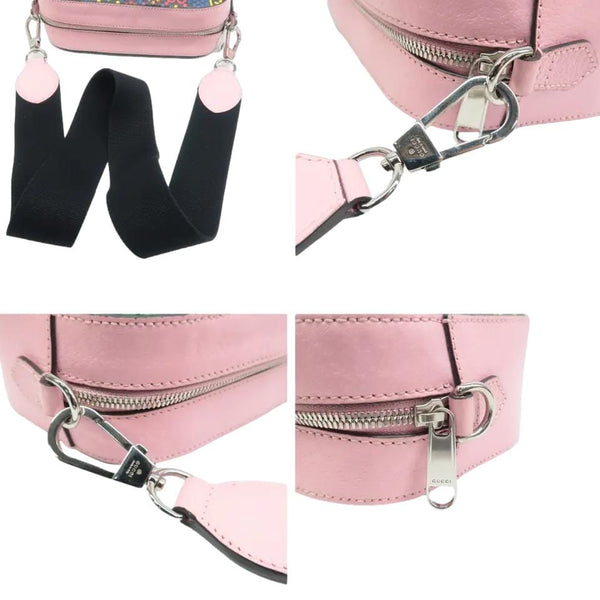 GUCCI Psychedelic GG Supreme Canvas Shoulder Bag Black 574886