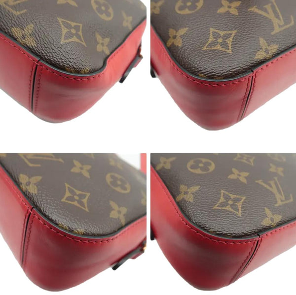 LOUIS VUITTON Saintonge Monogram Canvas Crossbody Bag Freesia