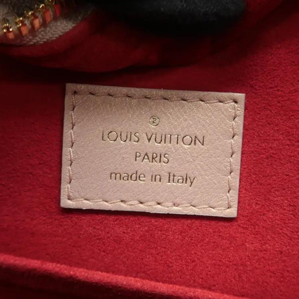 LOUIS VUITTON Fall In Love Sac Coeur Monogram Embossed Crossbody Bag Light Pink