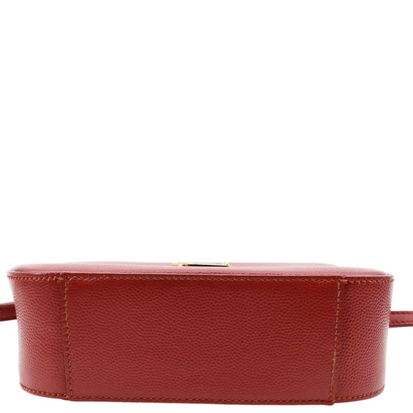YVES SAINT LAURENT Leather Crossbody Camera Bag Red