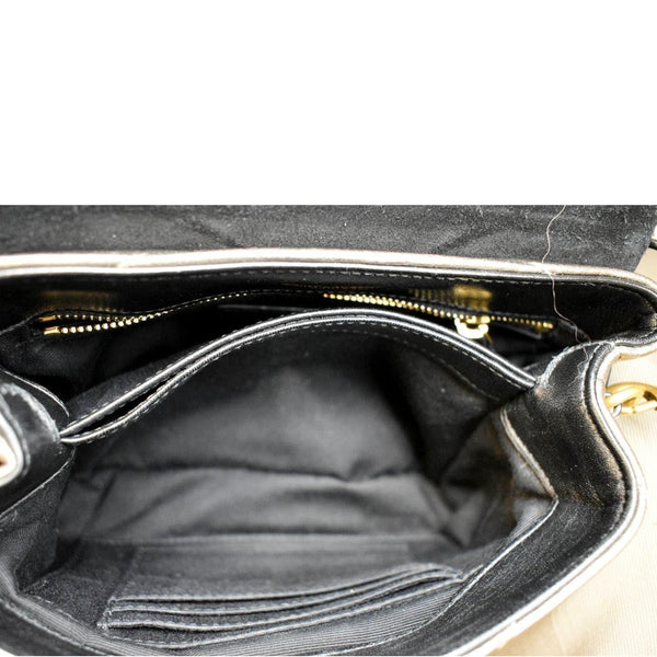 YVES SAINT LAURENT Loulou Toy Matelasse Leather Crossbody Bag Metallic Gold