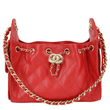 CHANEL 25 Mini Quilted Caviar Leather Hobo Bag Red