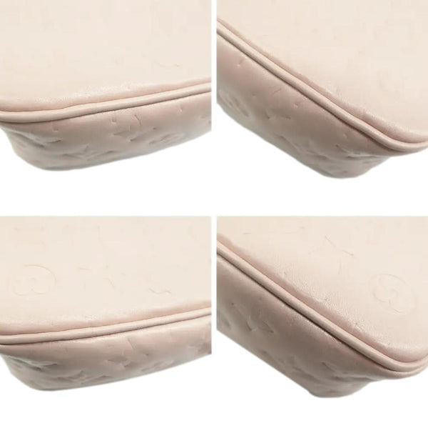 LOUIS VUITTON Fall In Love Sac Coeur Monogram Embossed Crossbody Bag Light Pink