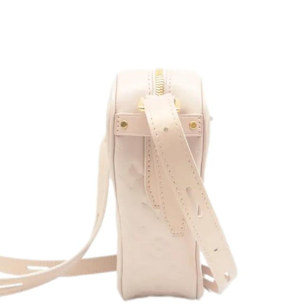 LOUIS VUITTON Fall In Love Sac Coeur Monogram Embossed Crossbody Bag Light Pink