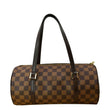 LOUIS VUITTON Papillon Damier Ebene Shoulder Bag Brown