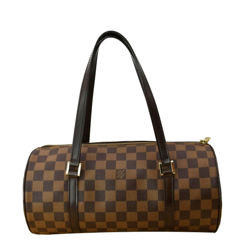 LOUIS VUITTON Papillon Damier Ebene Shoulder Bag Brown