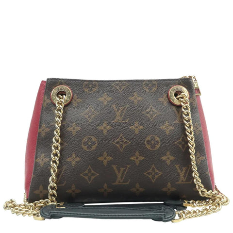 LOUIS VUITTON Surene BB Monogram Canvas Shoulder Bag Red