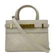 YVES SAINT LAURENT Manhattan Leather Shopper Tote Bag Beige