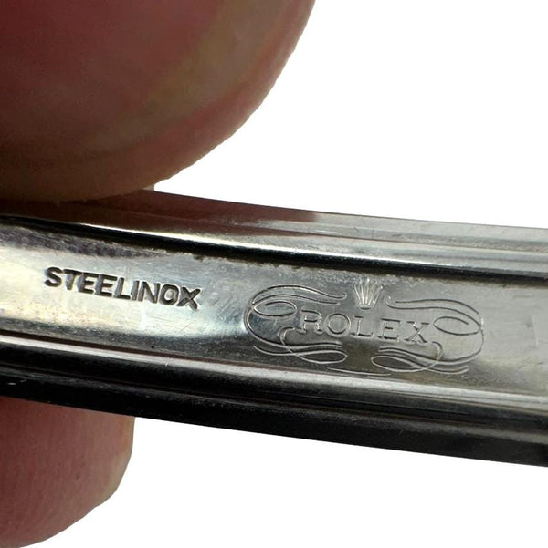 ROLEX 1959 Women's Oyster Precision Stainless Steel Watch White Dial 22MM