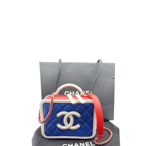 Chanel Small Caviar CC Filigree Vanity Bag