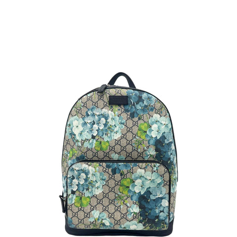 GUCCI Blooms Medium GG Supreme Monogram Backpack Beige 406370