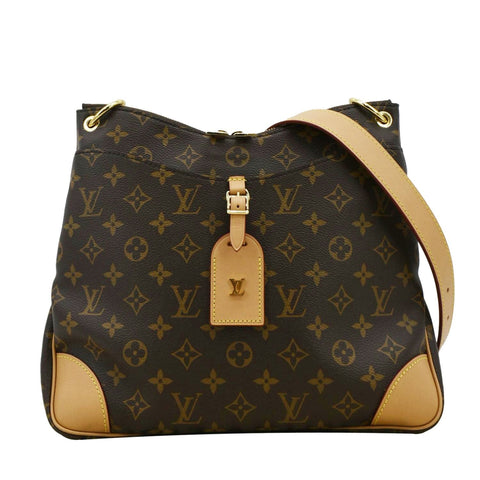 LOUIS VUITTON Odeon NM MM Monogram Canvas Shoulder Bag Brown