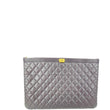 Chanel Boy O Case quilted Zip Pouch
