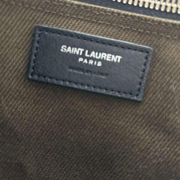 YVES SAINT LAURENT Rive Gauche Large Canvas Tote Bag Brown