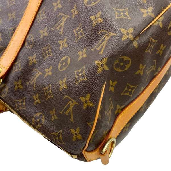 LOUIS VUITTON Keepall 45 Bandouliere Monogram Canvas Travel Bag Brown