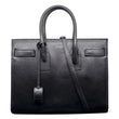 YVES SAINT LAURENT Sac De Jour Small Calfskin Leather Tote Bag Black