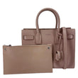 YVES SAINT LAURENT Sac de Jour Crocodile Embossed Leather Satchel Bag Blush Pink