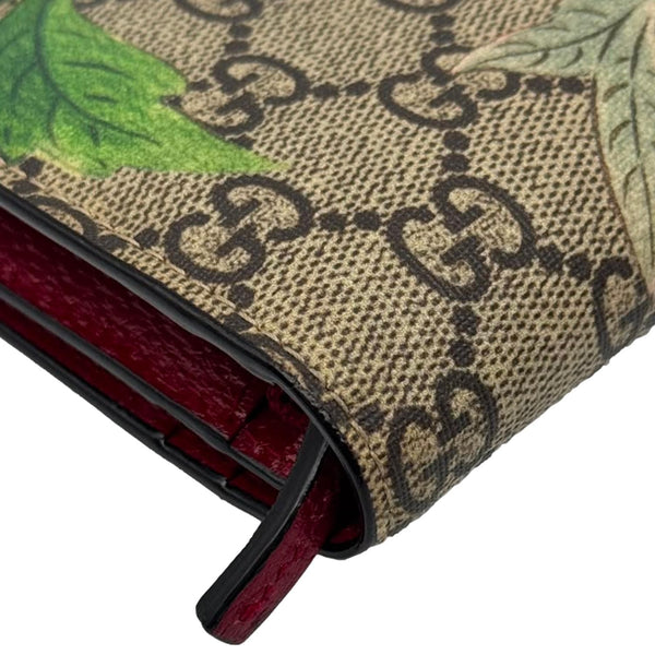 GUCCI Tian Print GG Supreme Canvas Wallet Beige 474570
