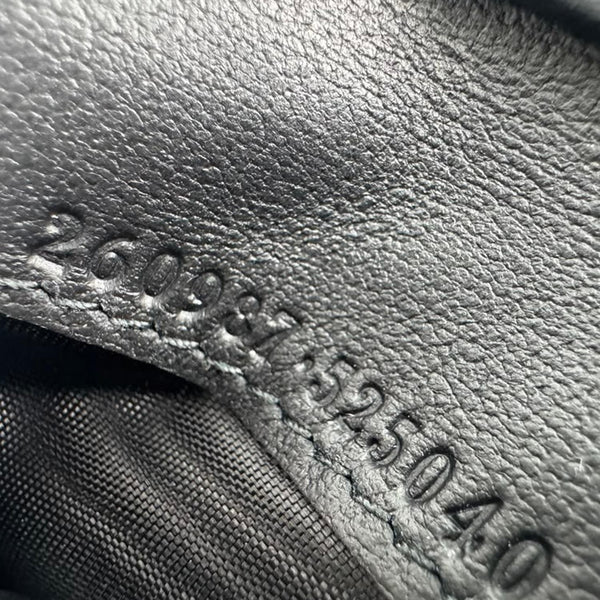 GUCCI Microguccissima Bifold Leather Wallet Black 260987