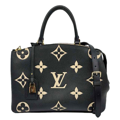 LOUIS VUITTON Grand Palais Monogram Empreinte Leather Shoulder Bag Bicolor