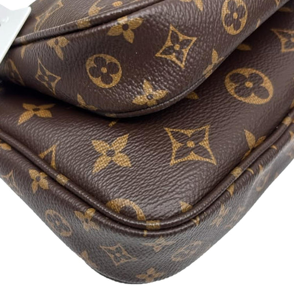LOUIS VUITTON Multi Pochette Accessoires Monogram Canvas Crossbody Bag Brown