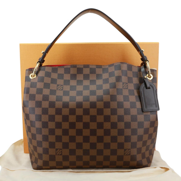 LOUIS VUITTON Graceful PM Damier Ebene Shoulder Bag Brown