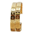 LOUIS VUITTON Nanogram Hoop Metal Earrings gold